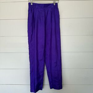 Joan Waters Women’s 8 Purple Windbreaker Parachute Pants 90s 80s